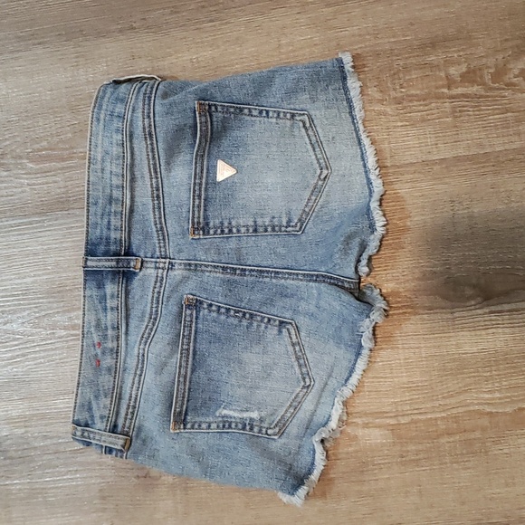 women's guess shorts with rhinestones size 24 - Picture 2 of 4